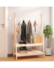 Porte-vêtements 100x45,5x150 cm Bois de pin massif | Mobilier & Déco
