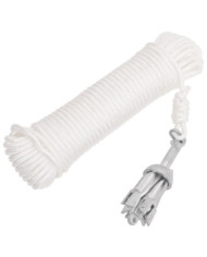 Ancre pliable et corde argenté 0,7 kg fonte galvanisée à chaud | Mobilier & Déco