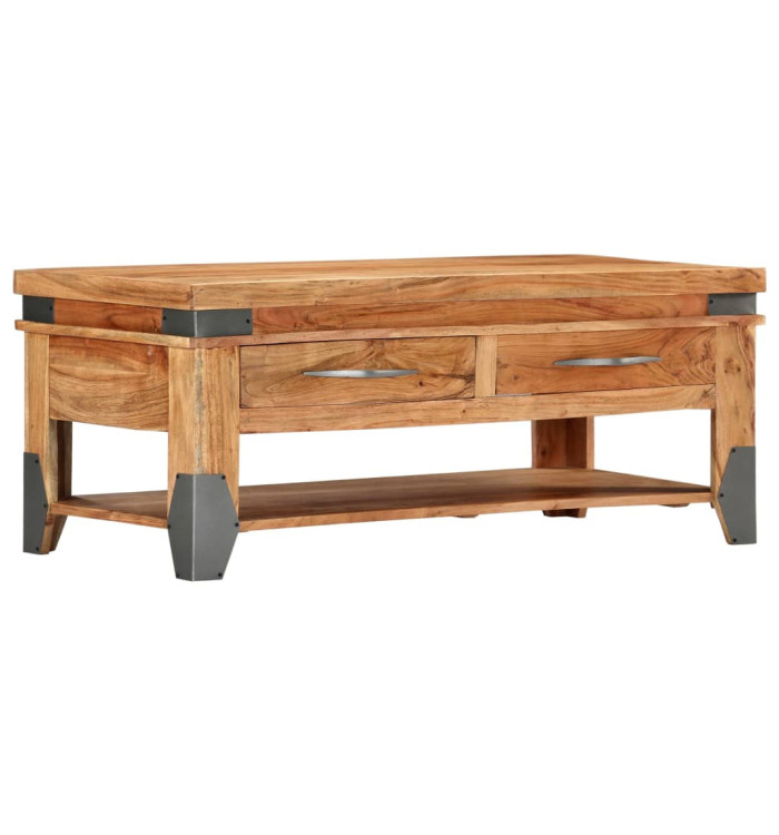 Table basse 110x52x45 cm Bois d'acacia solide | Mobilier & Déco