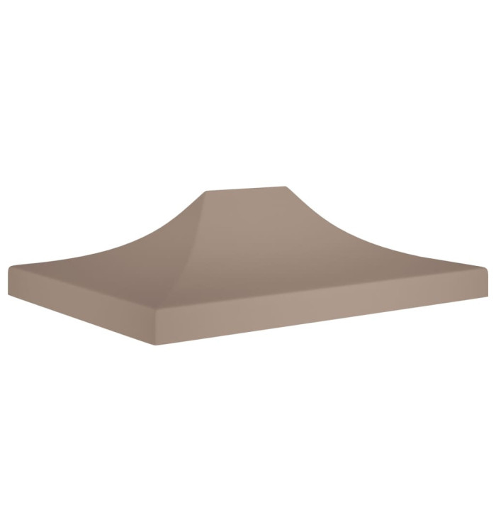 Toit de tente de réception 4,5x3 m Taupe 270 g/m² | Mobilier & Déco