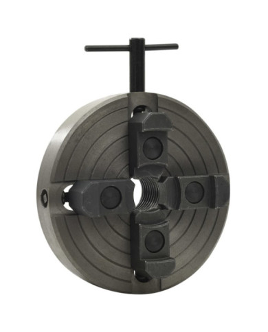 Mandrin à bois à 4 mâchoires connexion M33 acier noir 150x63 mm | Mobilier & Déco