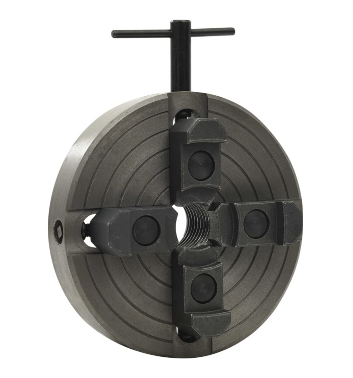 Mandrin à bois à 4 mâchoires connexion M33 acier noir 150x63 mm | Mobilier & Déco