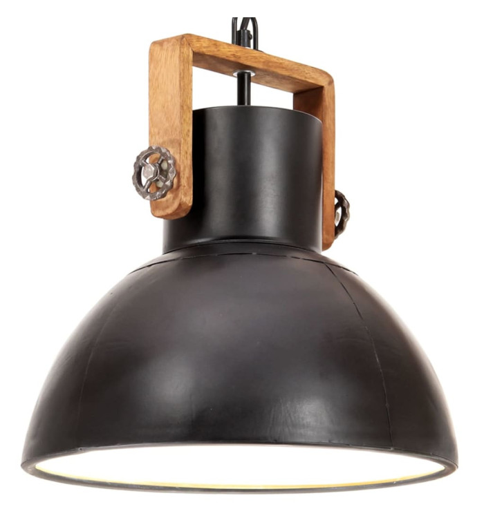 Lampe suspendue industrielle 25 W Noir Rond 30 cm E27 | Mobilier & Déco