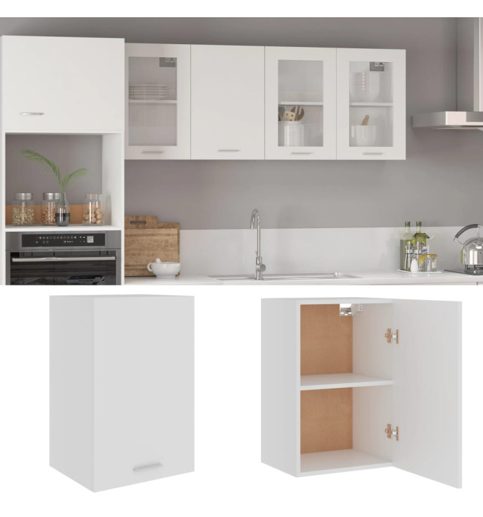 Armoire suspendue "Lyon" Blanc 39,5x31x60 cm Bois d'ingénierie | Mobilier & Déco