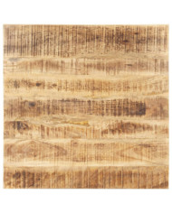 Dessus de table Bois de manguier solide 25-27 mm 70x70 cm | Mobilier & Déco