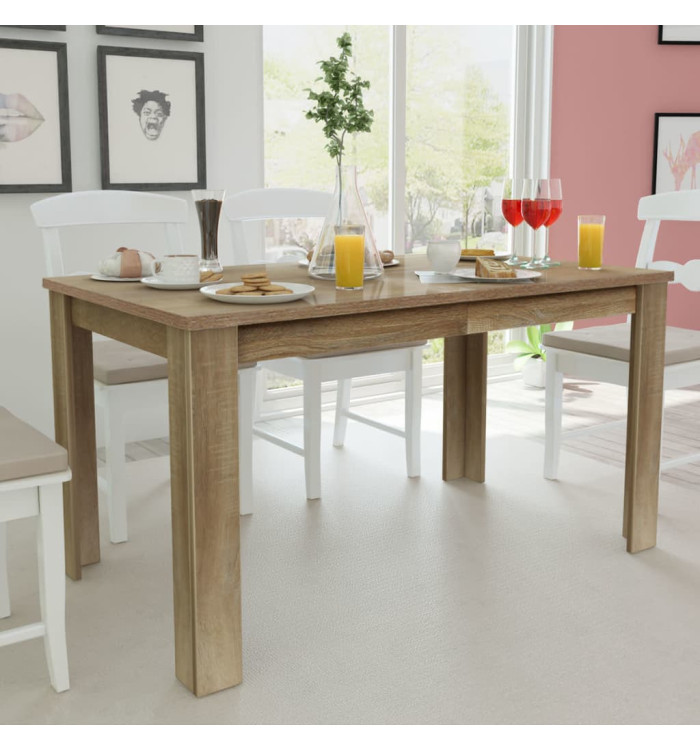 Table à manger 140x80x75 cm chêne | Mobilier & Déco