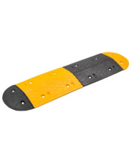Ralentisseur Jaune et noir 129x32,5x4 cm Caoutchouc | Mobilier & Déco
