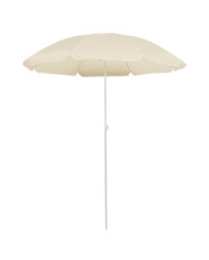 Parasol de jardin avec mât en acier sable 180 cm | Mobilier & Déco