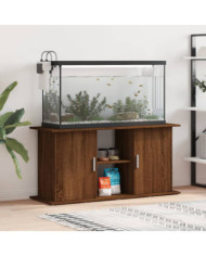 Support d'aquarium chêne marron 121x41x58 cm bois d'ingénierie | Mobilier & Déco