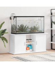 Support pour aquarium blanc 121x41x58 cm bois d'ingénierie | Mobilier & Déco