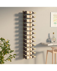 Casier à vin mural pour 24 bouteilles Doré Fer | Mobilier & Déco
