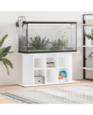 Support pour aquarium blanc 120x40x60 cm bois d'ingénierie | Mobilier & Déco