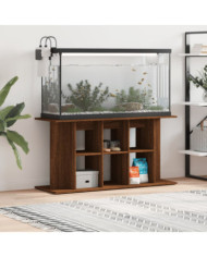 Support d'aquarium chêne marron 120x40x60 cm bois d'ingénierie | Mobilier & Déco