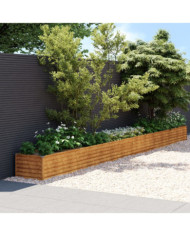 Lit surélevé de jardin 580x50x36 cm acier corten | Mobilier & Déco