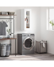 Armoire murale blanc brillant 34,5x34x90 cm | Mobilier & Déco