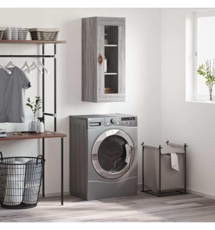 Armoire murale sonoma gris 34,5x34x90 cm | Mobilier & Déco
