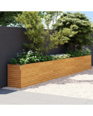 Lit surélevé de jardin 578x50x69 cm acier corten | Mobilier & Déco