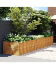 Lit surélevé de jardin 479x100x69 cm acier corten | Mobilier & Déco