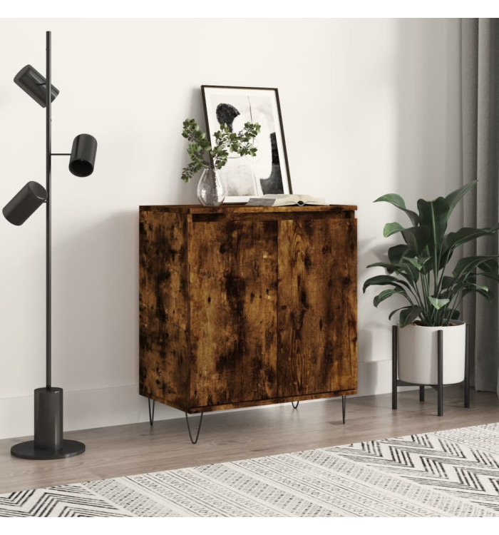 Buffet Chêne fumé 60x35x70 cm Bois d'ingénierie | Mobilier & Déco