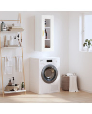 Armoire murale blanc 34,5x34x90 cm | Mobilier & Déco