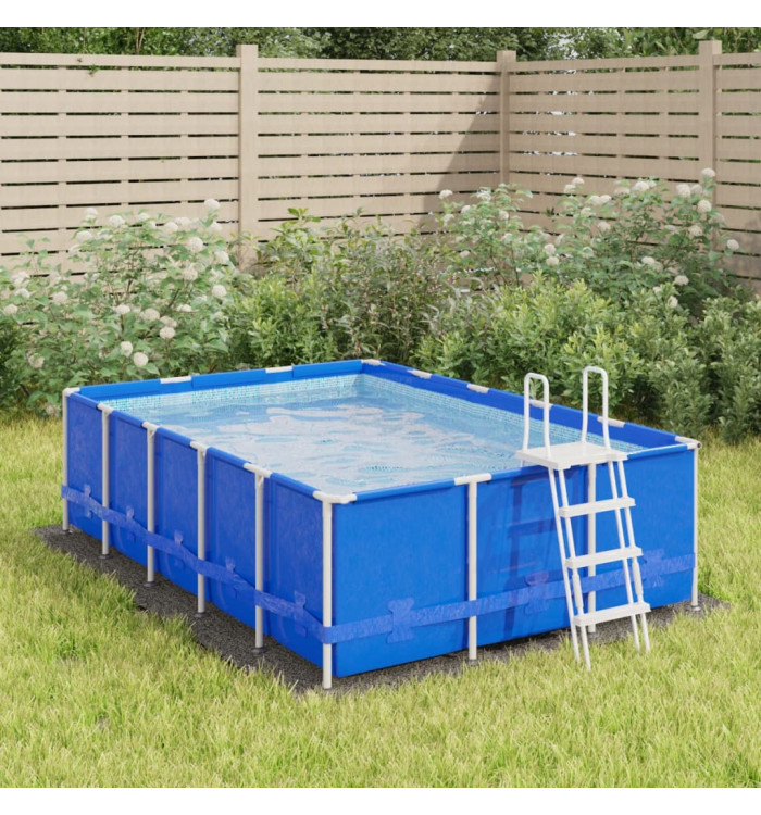 Bâche de piscine gris clair 300x220 cm géotextile polyester | Mobilier & Déco