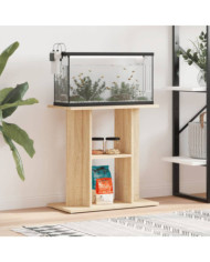 Support pour aquarium chêne sonoma 60x30x60cm bois d'ingénierie | Mobilier & Déco