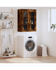 Armoire murale chêne fumé 69,5x34x90 cm | Mobilier & Déco