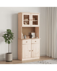 Buffet ALTA 77x35x165 cm bois massif de pin | Mobilier & Déco