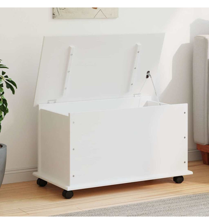Coffre de rangement et roulettes ALTA blanc 73x39,5x43 cm | Mobilier & Déco