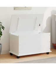 Coffre de rangement et roulettes ALTA blanc 73x39,5x43 cm | Mobilier & Déco