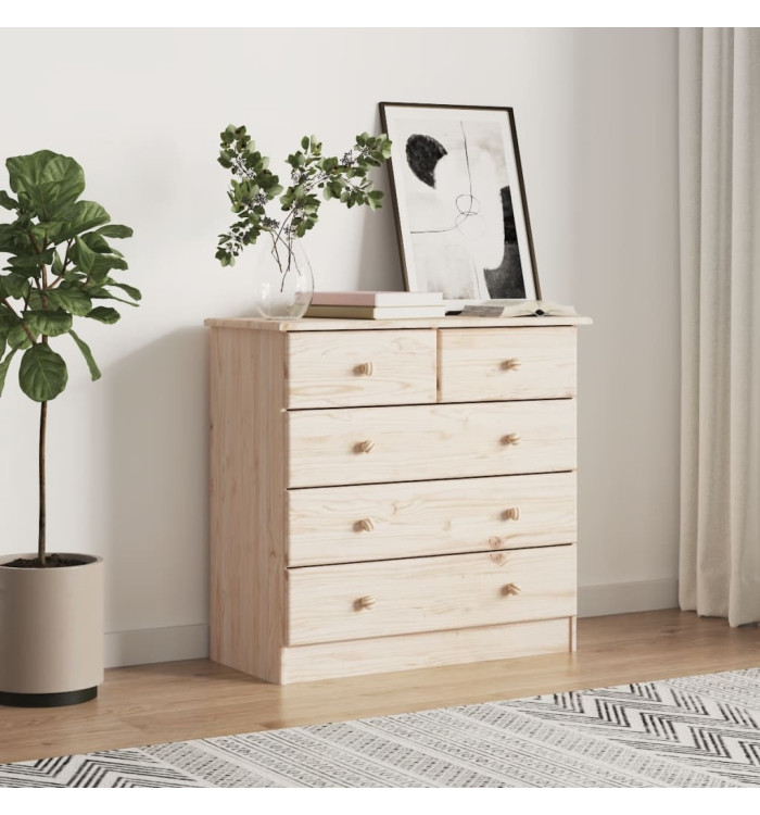 Commode ALTA 77x35x73 cm bois massif de pin | Mobilier & Déco