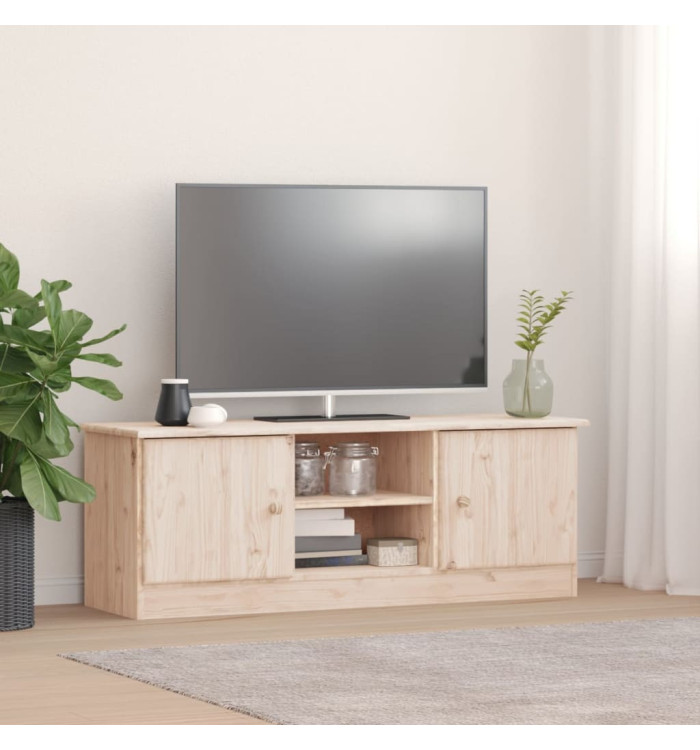 Meuble TV ALTA 112x35x41 cm bois massif pin | Mobilier & Déco