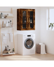 Armoire murale chêne fumé 69,5x34x90 cm | Mobilier & Déco