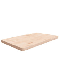 Comptoir de salle de bain 100x60x4 cm Bois massif non traité | Mobilier & Déco