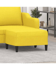 Repose-pied Jaune clair 70x55x41 cm Tissu | Mobilier & Déco