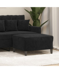 Repose-pied Noir 70x55x41 cm Velours | Mobilier & Déco