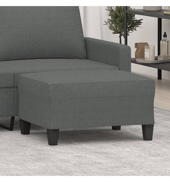 Repose-pied Gris foncé 70x55x41 cm Tissu | Mobilier & Déco