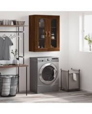 Armoire murale chêne marron 69,5x34x90 cm | Mobilier & Déco