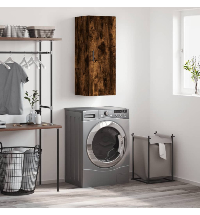 Armoire murale chêne fumé 34,5x34x90 cm | Mobilier & Déco