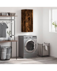 Armoire murale chêne fumé 34,5x34x90 cm | Mobilier & Déco