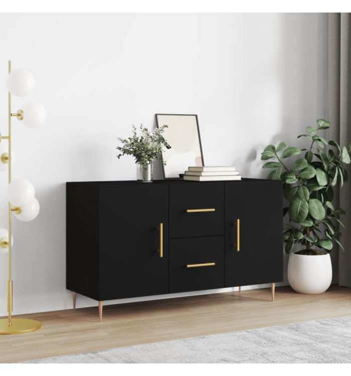 Buffet noir 100x36x60 cm bois d'ingénierie | Mobilier & Déco