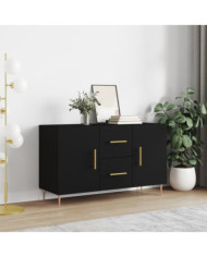 Buffet noir 100x36x60 cm bois d'ingénierie | Mobilier & Déco