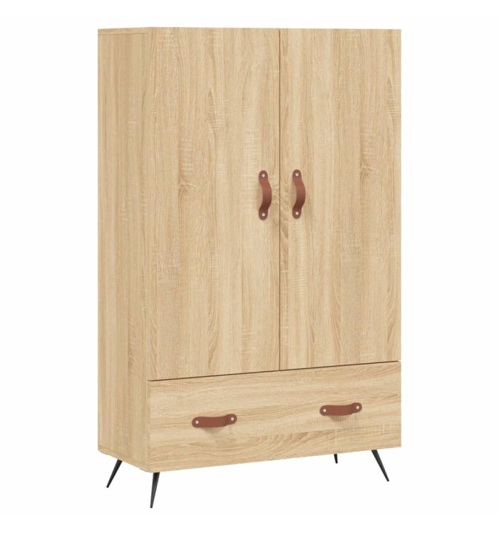 Buffet haut chêne sonoma 69,5x31x115 cm bois d'ingénierie | Mobilier & Déco