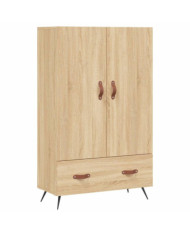 Buffet haut chêne sonoma 69,5x31x115 cm bois d'ingénierie | Mobilier & Déco