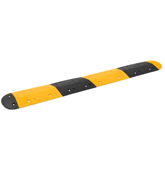 Ralentisseur Jaune et noir 226x32,5x4 cm Caoutchouc | Mobilier & Déco