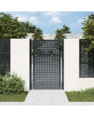 Portail de jardin anthracite 105 x 200 cm acier | Mobilier & Déco