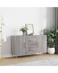 Buffet sonoma gris 100x36x60 cm bois d'ingénierie | Mobilier & Déco