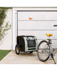 Remorque de vélo pour animaux de compagnie gris et noir | Mobilier & Déco