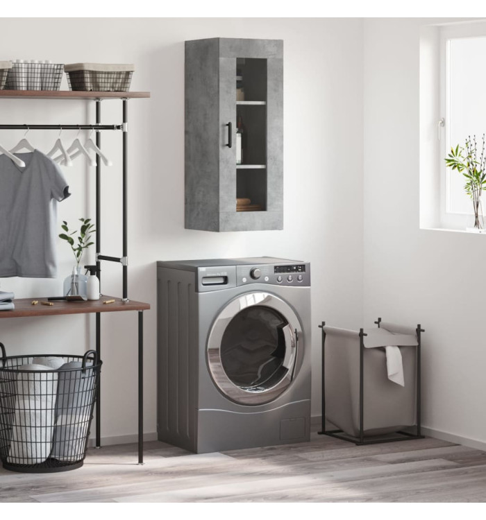 Armoire murale gris béton 34,5x34x90 cm | Mobilier & Déco