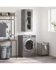 Armoire murale gris béton 34,5x34x90 cm | Mobilier & Déco